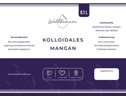 Waldbrunnen - Kolloidales Mangan