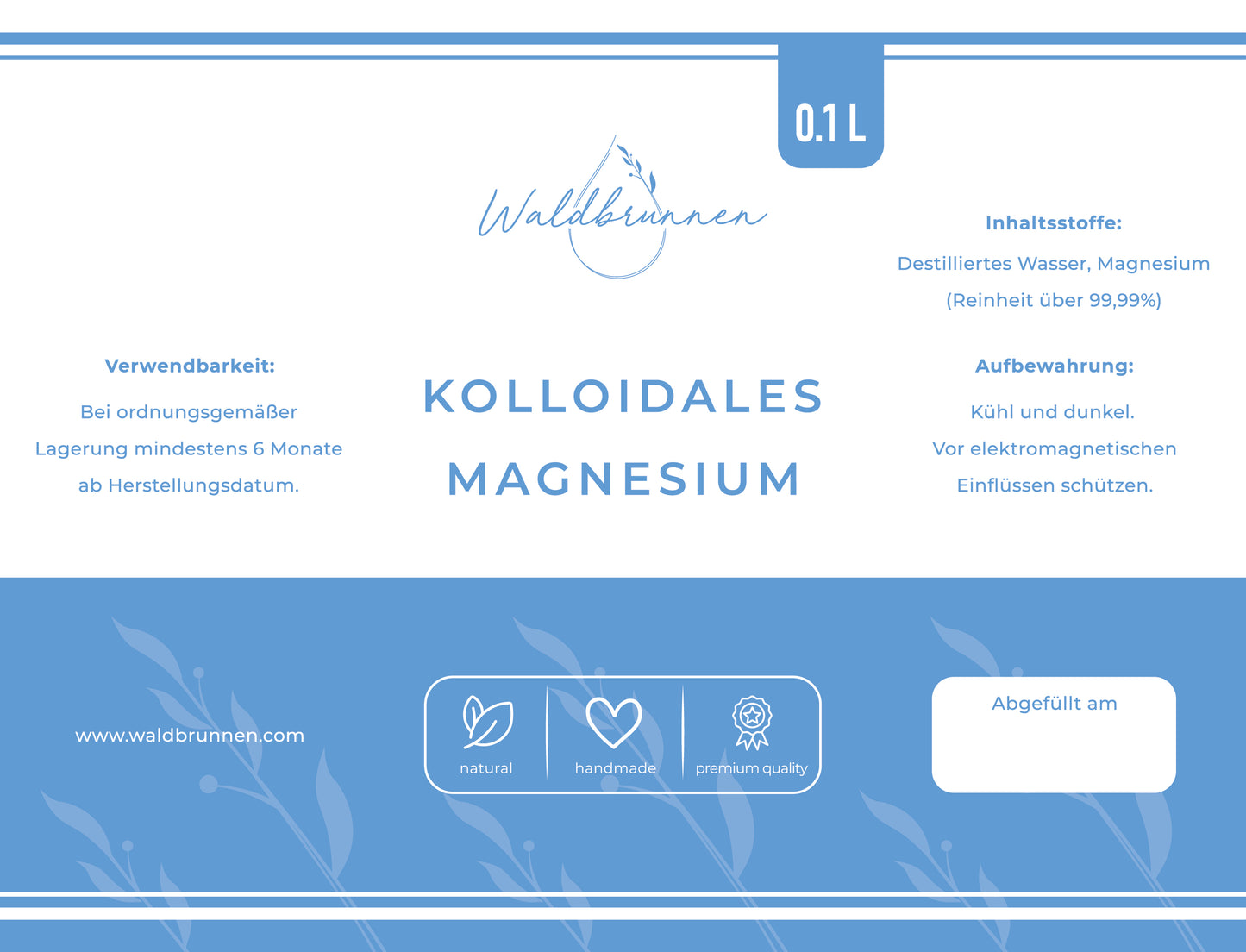 Waldbrunnen - Kolloidales Magnesium