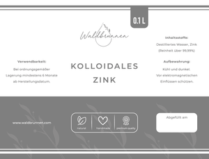 Waldbrunnen - Kolloidales Zink