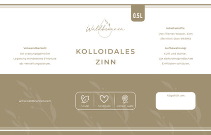Waldbrunnen - Kolloidales Zinn