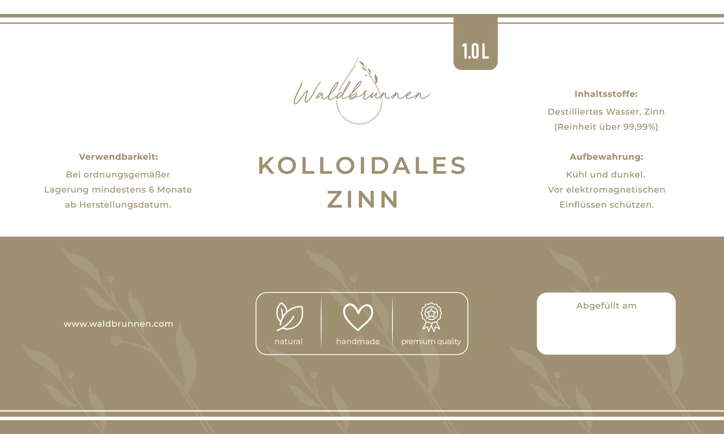 Waldbrunnen - Kolloidales Zinn