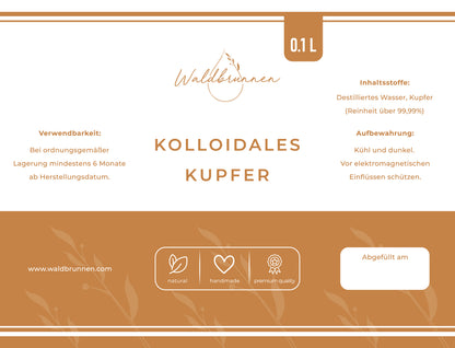 Waldbrunnen - Kolloidales Kupfer